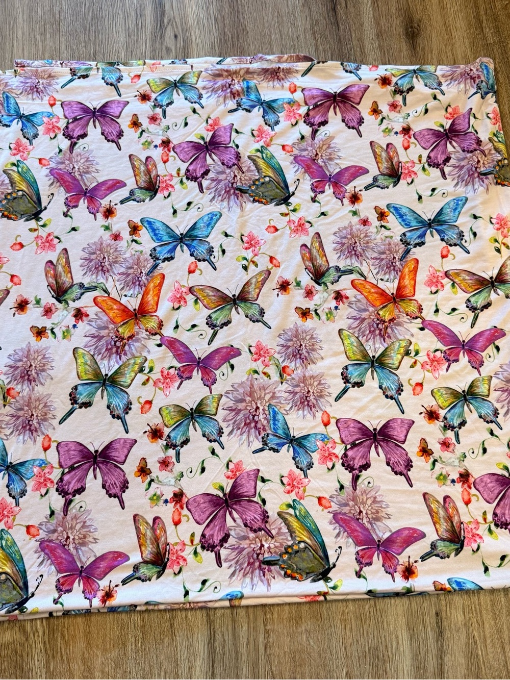 Posh Peanut Butterfly Swaddle Blanket Bamboo Colorful Baby Girl Stretchy 50x50